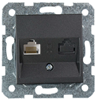Picture of Meridian/Karre RJ45 datora rozete bez mehānisma melna NOVELLA Viko by Panasonic