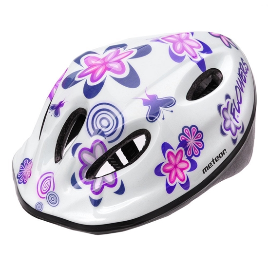 Изображение METEOR KIDS Velosipēdistu ķivere MV5-2 S 48-52 cm white