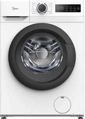 Изображение Midea Washing Machine | MF110W80BA10/W-HR | Energy efficiency class A | Front loading | Washing capacity 8 kg | 1400 RPM | Depth 48 cm | Width 60 cm | Display | LED | Steam function | White