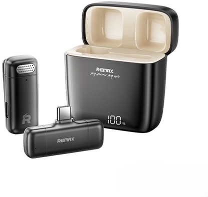 Attēls no MIKROFON REMAX K13 NA KLIPSIE USB-C BLACK