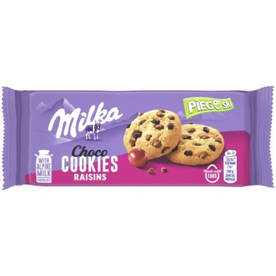 Picture of MILKA Choco cepumi ar rozīnēm 135g