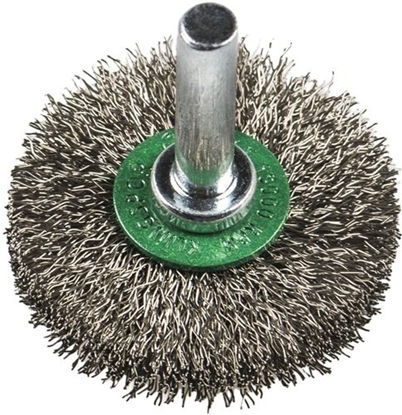 Attēls no Milwaukee MILWAUKEE SZCZOTKA DRUCIANA TARCZOWA TRZPIENIOWA S6 60x13 STALOWA KARBOWANA 0.3-3szt.