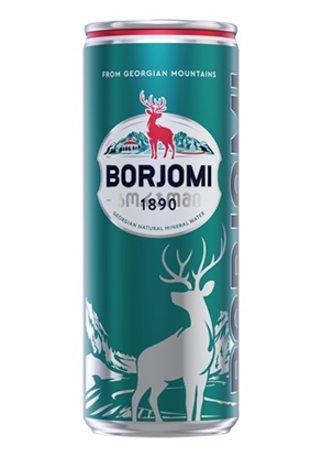 Attēls no Minerālūdens BORJOMI, gāzēts, bundžā, 0.33l (DEP)