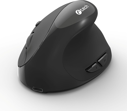 Attēls no Mysz C-Tech C-TECH My VEM-17 Pionowa Bezprzewodowa czarny