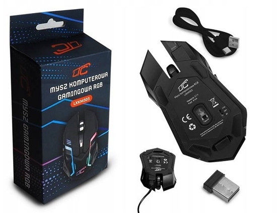 Picture of Mysz LTC Mysz,myszka komputerowa gamingowa LTC RGB 6 przycisków 3200DPI