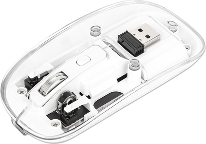 Изображение Mysz Manhattan 190275 myszka Uniwersalne Oburczny RF Wireless Optyczny 1600 DPI