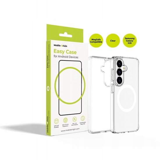 Picture of Mobile Origin Mobile Origin Easy Case, MagSafe, Clear - Samsung Galaxy S26