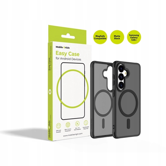 Picture of Mobile Origin Mobile Origin Easy Case, MagSafe, Matte Black - Samsung Galaxy S26+