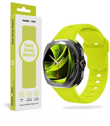 Attēls no Mobile Origin Mobile Origin Easy Strap Silicone Galaxy Watch Ultra 47mm Fluorescence Yellow