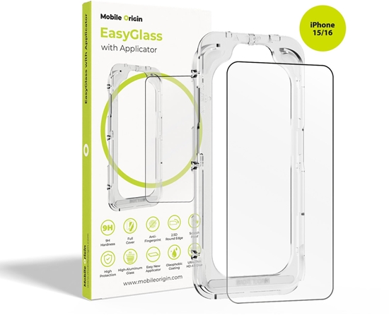Picture of Mobile Origin Mobile Origin EasyGlass with Applicator iPhone 15/iPhone 16