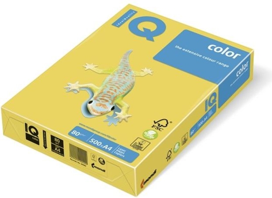 Picture of Mondi Papier ksero IQ Color A4 80g kanarkowy 500 arkuszy
