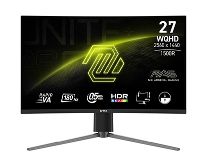 Attēls no Monitor  MAG 27CQ6PF    27 cali/LED/QHD/Zakrzywiony/180Hz/Czarny