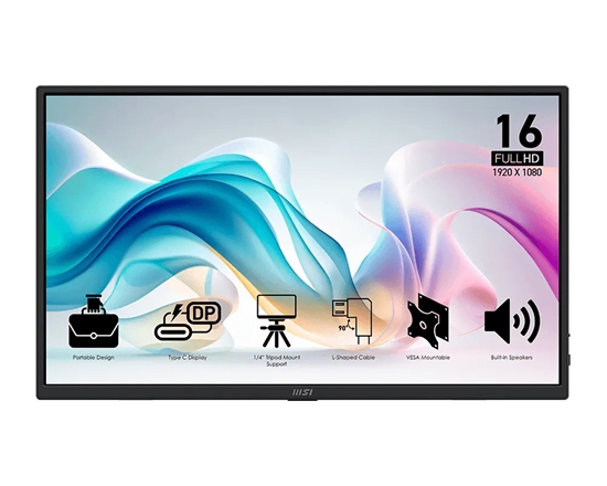 Picture of Monitor 15.6 cala PRO MP165 E6 LED/FHD/Flat/60Hz/czarny