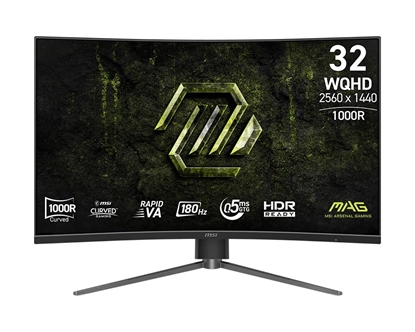 Picture of Monitor MAG 325CQPF E18 31.5/LED/WQHD/LED/Zakrzywiony/180Hz/Czarny