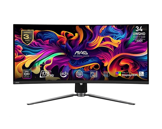 Picture of Monitor MAG 341CQP QD-OLED 34 cale/QD-LED/UWQHD/Zakrzywiony/175Hz/Czarny