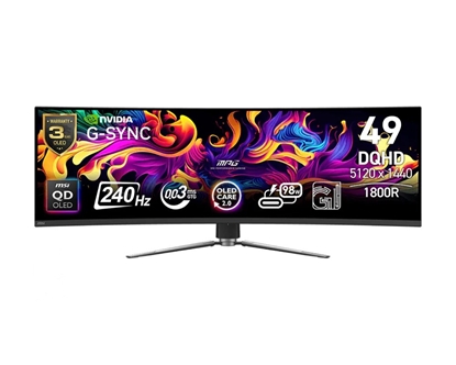 Picture of Monitor MPG 491CQPX QD-OLED LED/QD-LED/Zakrzywiony/240Hz/49 cali/Czarny