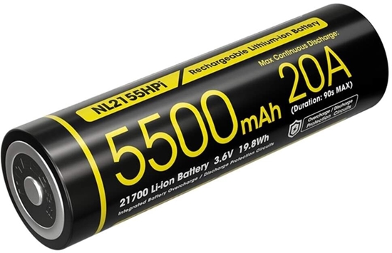 Picture of Nitecore Akumulator 21700 5500mAh 20A 3,6V