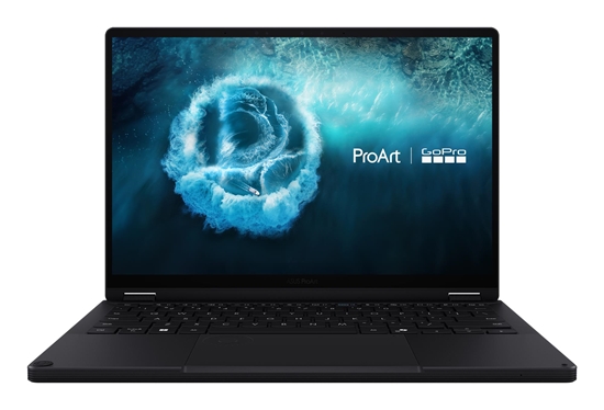 Picture of Notebook|ASUS|ProArt|HN7306EAC-LX041X GoPro Edition Copilot+ PC|CPU AMD RyzenT AI Max+|395|3 GHz|13.3 "|2880 x 1800 pixels|Yes|RAM 128 GB|LPDDR5x-SDRAM|SSD 1000 GB|On-board graphics Yes|OS installed Windows 11 Pro|Colour Black|Weight 1.39 kg|90NB17X2-M00