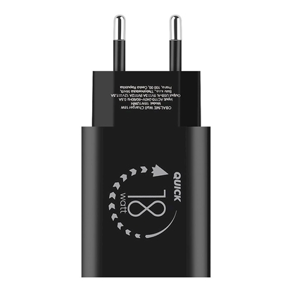 Attēls no OBAL:ME Wall Charger USB-A 18W / black
