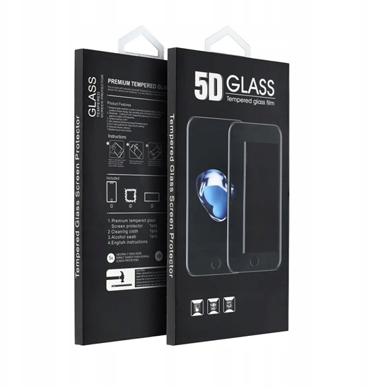 Picture of OEM 5D Full Glue Tempered Glass do iPhone 17 Pro Max (MATTE) czarny