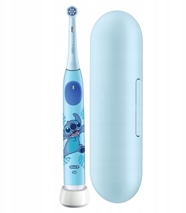 Attēls no Oral-B Electric Toothbrush with Travel Case, 6Y+ | iO Kids Disney Stitch | Rechargeable | For kids | Number of brush heads included 1 | Number of teeth brushing modes 3