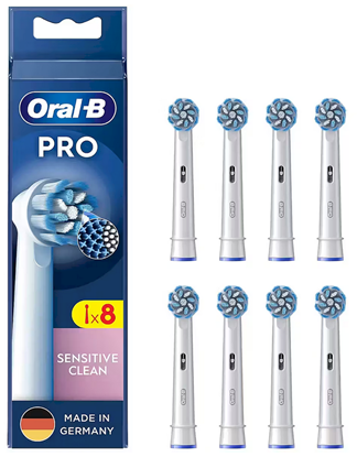 Attēls no Oral-B Sensitive Clean Replacement Brush Heads 8 pcs