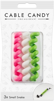 Picture of Organizer Candy Candy Cable w róowy biay zielony x1
