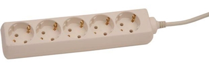 Attēls no Pagarinātājs 5.0m 5rozetes 3G1,0 balts 115005