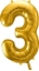 Picture of Party Deco Balon foliowy Cyfra "3", 86cm, zoty uniwersalny