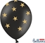 Изображение Party Deco Balony Gwiazdki, czarne, 30 cm, 6 szt. uniwersalny