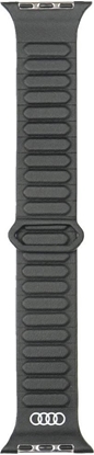 Изображение Pasek Audi Logo Synthetic Leather        Magnetic Ring do Apple Watch 44/45/46/49mm czarny