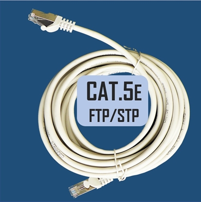 Attēls no Patch cord | Patch Kabelis | Patch cable | 5m | CAT5E | FTP | STP | 5 m | ElectroBase ®
