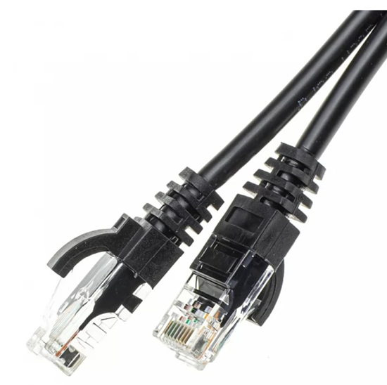 Picture of Patch cord | Patch Kabelis | Patch cable | 7m | CAT5E | UTP | 7 m | ElectroBase ® | Melns | LSZH