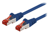 Picture of Patch cord CAT6 S/FTP | stranded | Blue | 0.5m