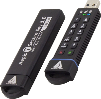 Attēls no Pendrive Apricorn SecureKey Flash S-USB 3.0 480GB