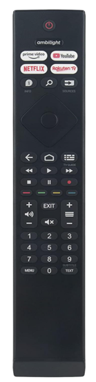 Изображение Philips 398GR10BEPHN0041HR TV Remote control Smart / Netflix / Youtube / PrimeVideo / Rakuten