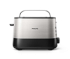 Picture of Philips Viva Collection HD2637/90 toaster 7 2 slice(s) Black, Stainless steel