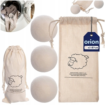 Attēls no Piki do suszarki weniane 7cm 3 sztuki ORION 531719