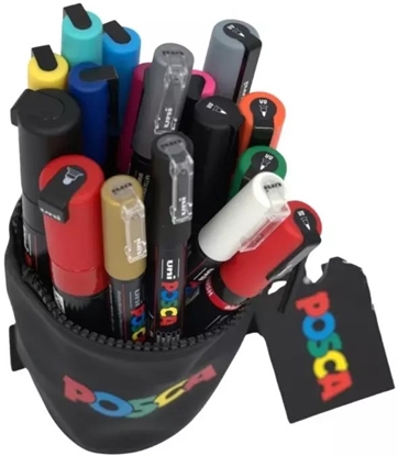 Attēls no Piórnik Posca POSCA Retractable Case, Zipper close