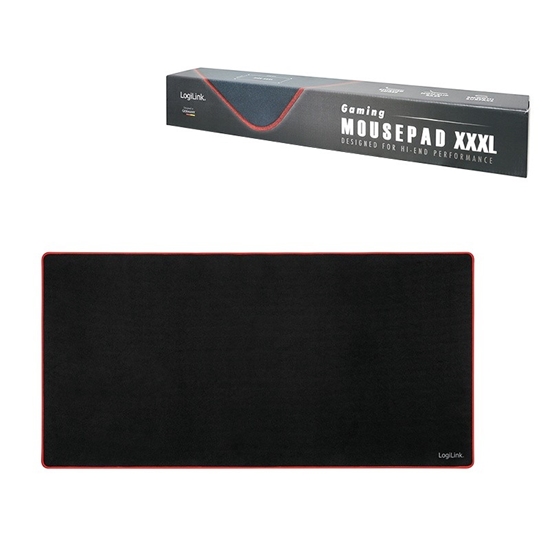 Изображение Logilink Mauspad XXXL Gaming, 120 x 60 x 0,3cm schwarz
