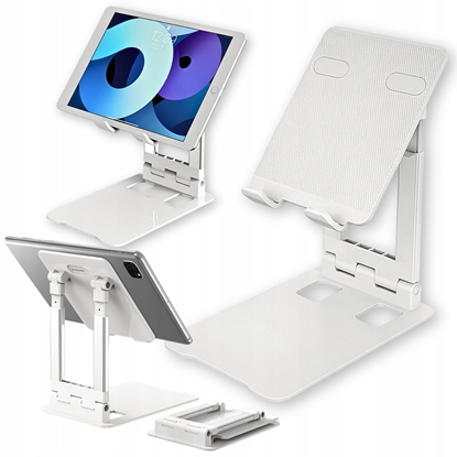 Изображение Podstawka Wozinsky Podstawka Wozinsky WPT-K28 stojak na biurko na telefon tablet uchwyt na smartfona skadany - biaa