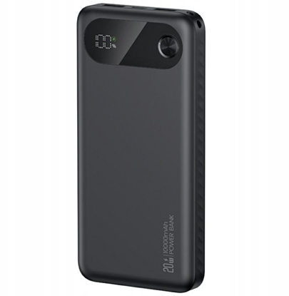 Attēls no Powerbank PB80 10000mAh 20W PD 2xUSB-A + USB-C czarny 