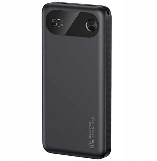 Изображение Powerbank PB80 10000mAh 20W PD 2xUSB-A + USB-C czarny 