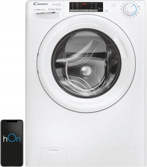 Picture of Pralka Candy Candy CO4474TWM6/1-S Washing Machine, A, Front loading, Depth 45 cm, 7 kg, White