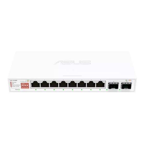 Picture of Przełącznik niezarządzalny QG-U1080 8 portów 2.5G + 2 porty 10G SFP+