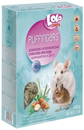 Attēls no PUFFINGERS KARMA PENOPORCJOWA DLA SZYNSZYLI I KOSZATNICZKI 500g