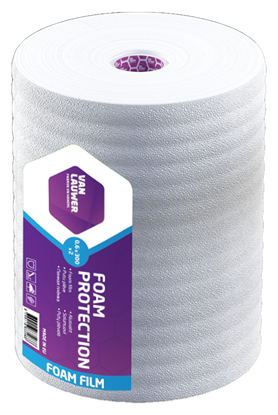 Изображение Putu plēve, 60cm x 500m x 1mm, balta