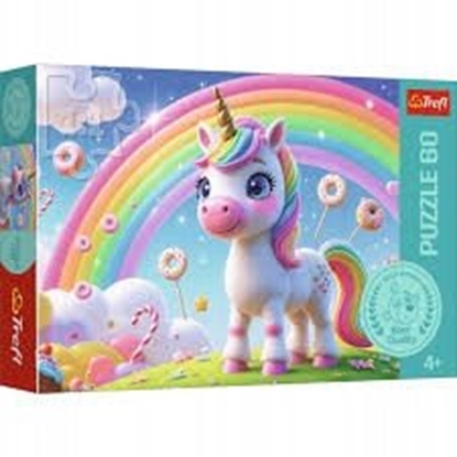 Attēls no PUZZLE 60 Cukierkowy wiat / Rodz.Treflików 17416