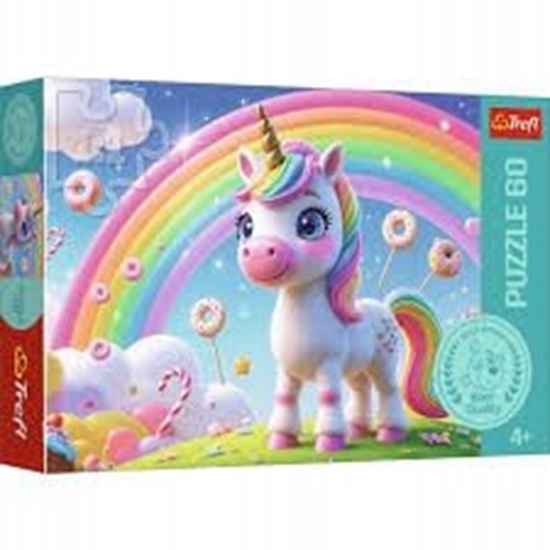 Изображение PUZZLE 60 Cukierkowy wiat / Rodz.Treflików 17416