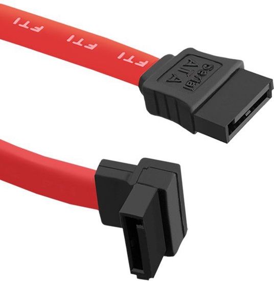 Picture of Qoltec SATA - SATA, 0.5m, Czerwony (50470)